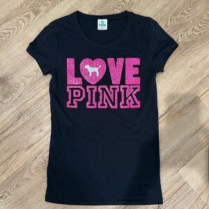 VS Pink Black tee shirt
